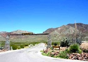 Entrance to the Franklin Mountains State Park