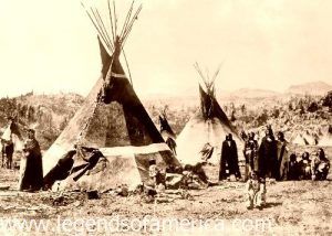 Shoshone camp