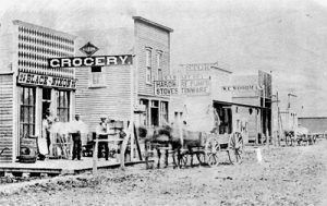 Wichita, Kansas Main Street, 1875.