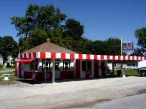 Big Al's Hot Dogs in Dwight, Illinois, September, by Kathy Alexander.