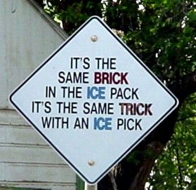 Marsh Sign Ice Pick