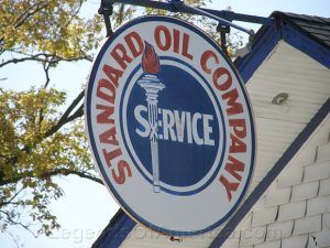 Standard Oil Station in Odell, Illinois, has been restored for the pleasure of Route 66 Travelers. Photo by Judy Hinckley.