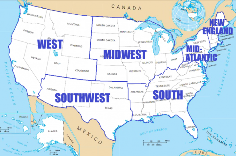 Geography Summary Of The United States Legends Of America
