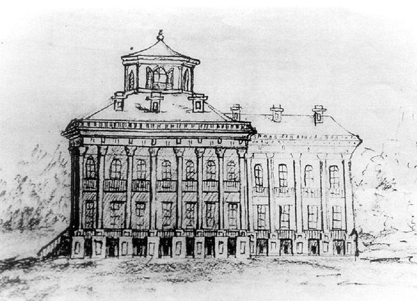 Windsor Sketch by Henry Otis Dwight, a Union Officer who saw the mansion.