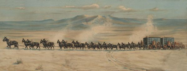 20-Mule Team hauling Borax in Death Valley