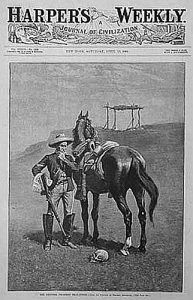 Frederic Remington Harper's Weekly Cover, April, 1889