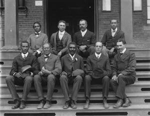 George Washington Carver with staff