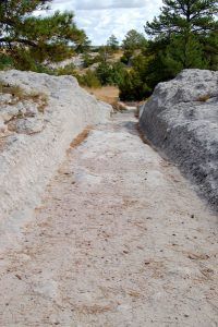 Oregon Trail Ruts in Guernsey, Wyoming