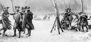 Soldiers in snow American Revolution, Peter George, 1920