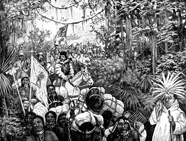 Hernando de Soto and his men