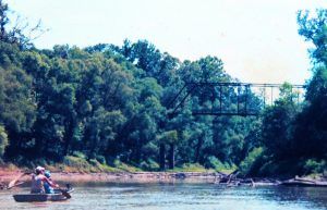 Vintage view of the Askew Bridge and Big Black River