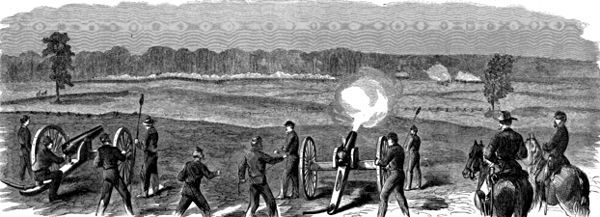 The Battle of Champion Hill near Bolton, Mississippi