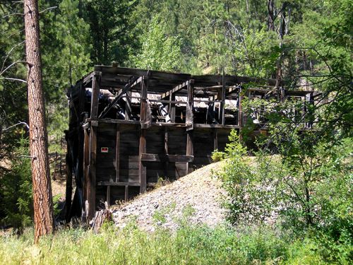 Mining remains just outside Gibbonsville, Idaho, by Kathy Alexander.