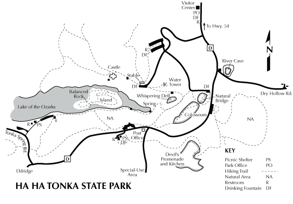 Ha Ha Tonka Park Map