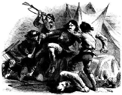 Wild Bill HIckok takes on the McCanles gang single handedly