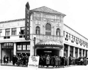 The Liberty Theater on opening night in 1925. in Astoria, Oregon
