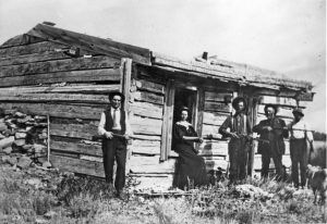 Slade's Cabin, 15 miles outside Virginia City, 1908.