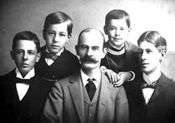 Robert Snyder and his four sons
