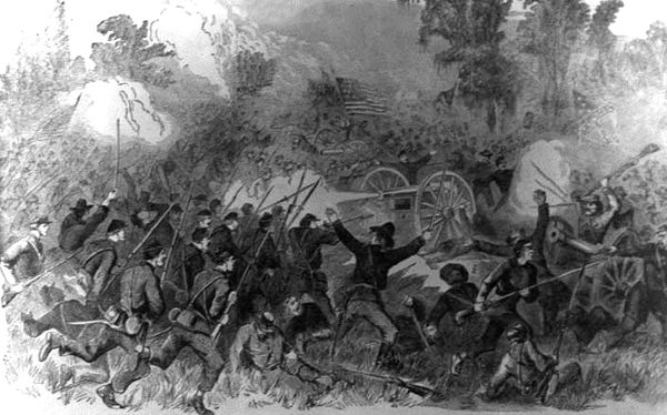 The Battle of Champion Hill near Bolton, Mississippi