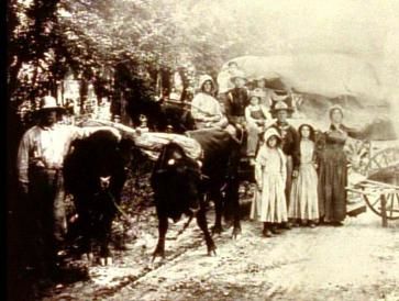 The Sager family on the Oregon Trail