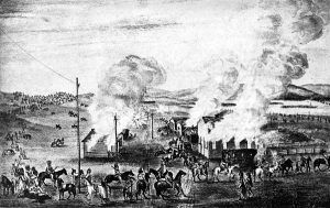 Julesburg, Colorado is burned by Indians