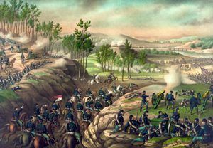 Battle of Resaca, 1864 by Kurtz And Allison 1889.
