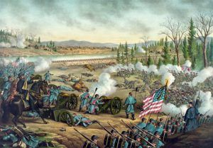 Battle of Stone River, Tennessee, December 31, 62. Jan. 2-3, 1863, Kurtz and Allison, 1891