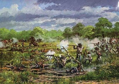 Battle of the Neches, Texas by Donald M. Yena