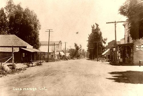 The City of Cucamonga in its early days, photo courtesy City of Rancho Cucamonga