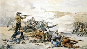 Battle of Beechers Island, Colorado by Frederic Remington