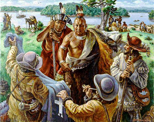 Osage traders by Charles Banks Wilson, courtesy of the artist