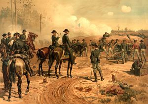 Siege of Atlanta, 1864, by Thure de Thulstrup, 1888