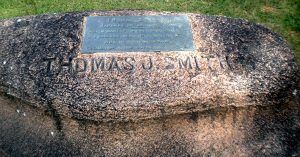 Thomas Smith's grave in Abilene, Kansas
