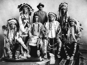 Yakama and Colvelle Reservation Indians, about 1910.