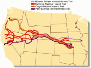 Map of the Overland Trails