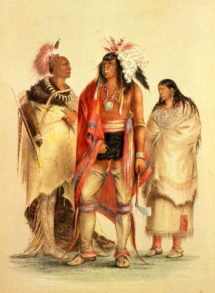 Osage Indians by George Catlin