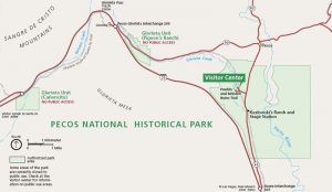 Pecos National Park Map