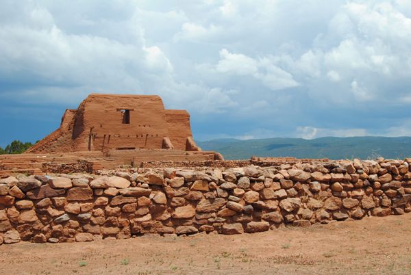 Pecos Pueblo, New Mexico Mission by Kathy Weiser-Alexander.