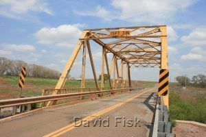 The historic Timber Creek through truss bridge near Sayre, Oklahoma, was built in 1926. Photo by David Fisk.