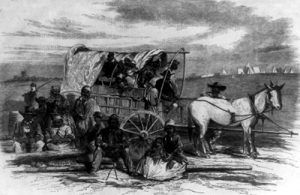 Slave refugees, Alfred R. Waud, 1863
