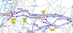 Troop movements of the Vicksburg Campaign.
