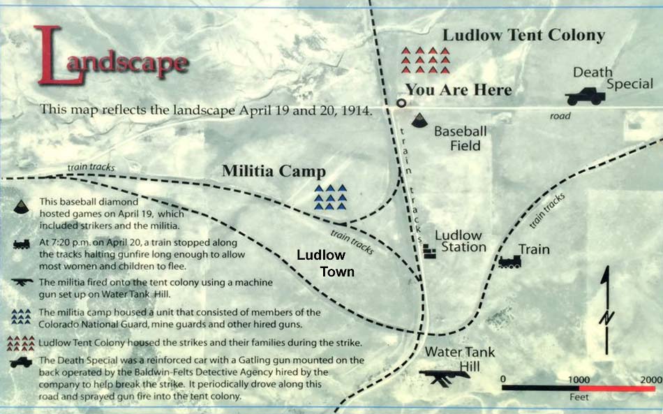 Ludlow Massacre Map