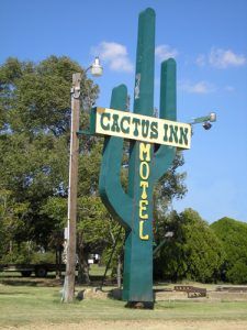 Cactus Inn Motel in McLean, Texas, by Kathy Alexander.