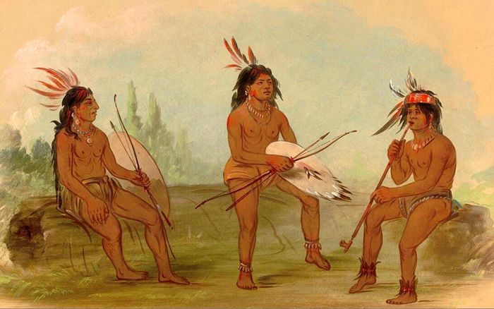 Chinook Men by George Catlin