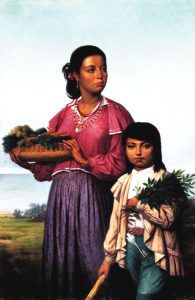 Chitimacha Indians by François Bernard, 1870