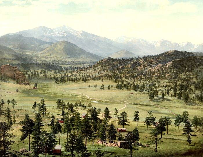 Estes Park Valley and Longs Peak, William Henry Jackson, 1900