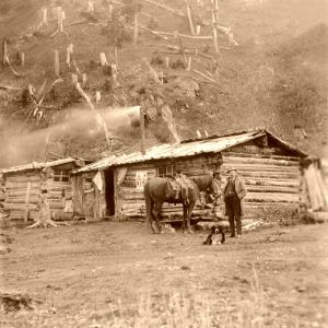 Red Mountain Town, Colorado Post Office by the American Stereoscopic Company, 1901