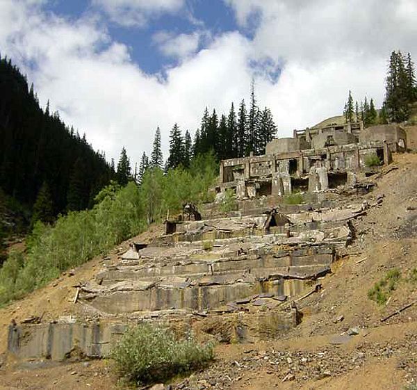 Remains of an old mill near Eureka, Colorado, courtesy Wikipedia