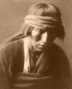 Hastobiga, Navaho Medicine Man, by Edward S. Curtis, 1904