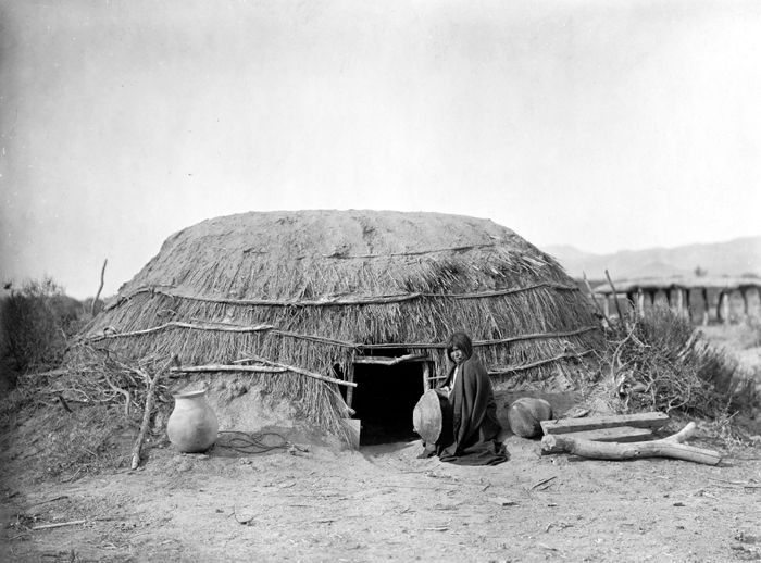 Pima Indian Home, by Edward S. Curtis, 1907
